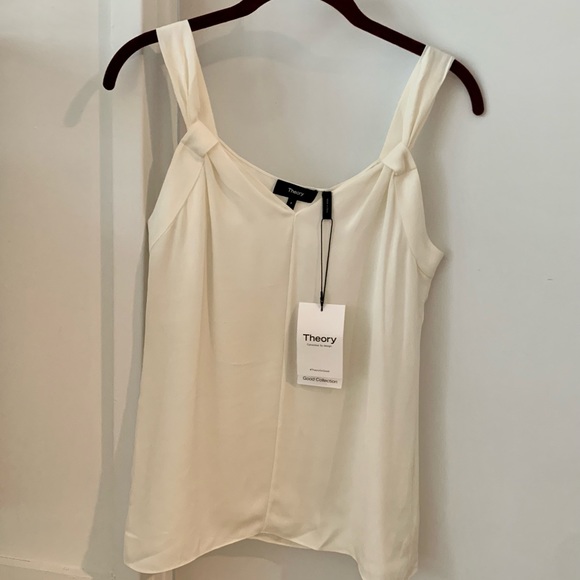NWOT Theory Silk Camisole Cream Size P - Picture 8 of 8